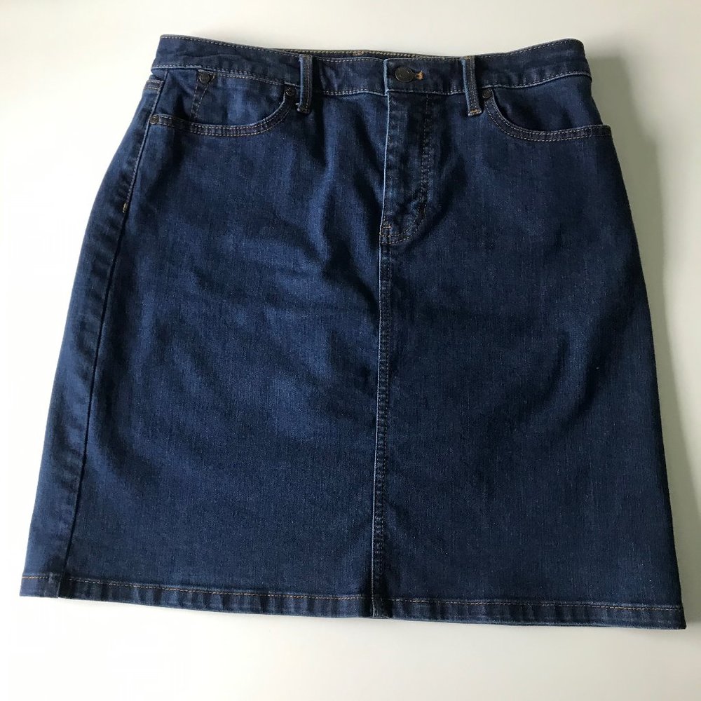 Talbots Jean Skirt 6